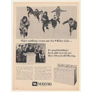  1967 Leo Klier Family 9 Kids Ft Wayne Maytag Washer Print 