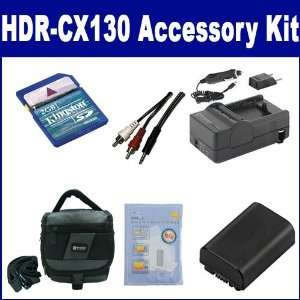  Sony HDR CX130 Camcorder Accessory Kit includes: SDM 109 