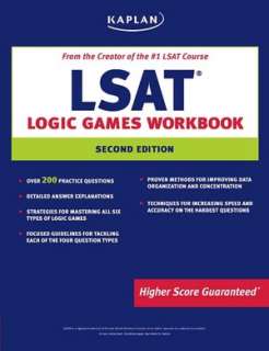   Kaplan LSAT Logic Games Workbook by Kaplan, Kaplan 