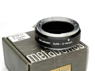 Metabones ALPA Mount Lens to Sony E mount Adapter NEX 5  