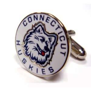Connecticut Huskies NCAA Logod Executive Cufflinks w/ Jewelry Box by 