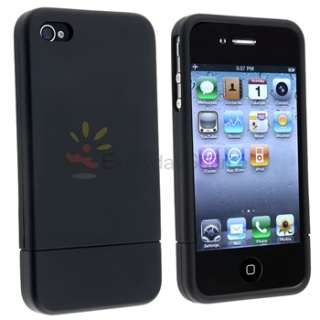 RUBBER HARD CASE+PRIVACY FILTER for VERIZON iPhone 4 4S G  