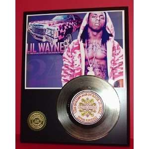  Gold Record Outlet Lil Wayne 24kt Gold Record Display LTD 