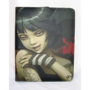  Vampire Girl Apple iPad case by Keru Leather 