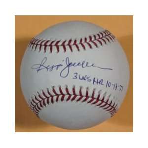 Reggie Jackson Autographed Baseball w/HOF 93 inscription   Autographed 