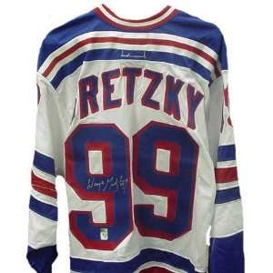 Wayne Gretzky Autographed Uniform   Vintage Rangers PSA 