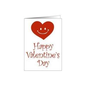  valentine day with smile and heart Card: Health & Personal 