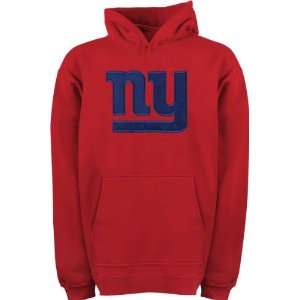  New York Giants Youth Red Big Logo Hooded Sweatshirt 