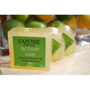  Sapone di Bronte Sicilian Lime Shea Butter Soap: Beauty