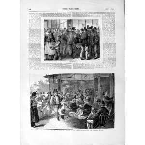  1874 MORGUE FRANCE MERRY GO ROUND CHAMPS ELYSEES PARIS 
