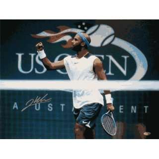 Signed James Blake Picture   Fist Pump 16x20  Sports 