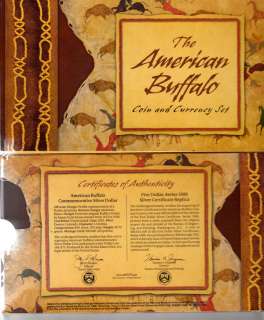 2001 D American Buffalo Coin & Currency Set $5 Indian US Mint 