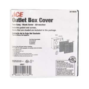  Ace Weatherproof Two Gang Blank Cover (3014644)
