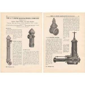  1927 A.P. Smith Fire Hydrants Valve Machine 2 Page Print 