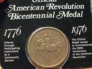 Official American Revolution bicentennial medal 1976 Maryland Bronze 