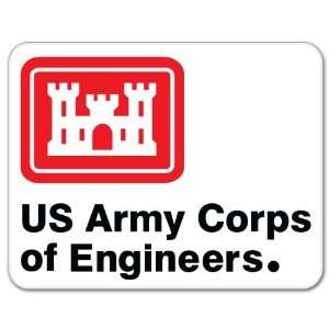  U.S. Army Corps of Engineers car bumper sticker 5 x 4 