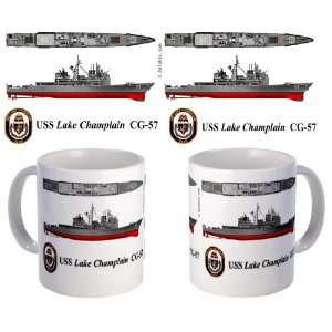  USS Lake Champlain (CG 57) Coffee Mug: Home & Kitchen