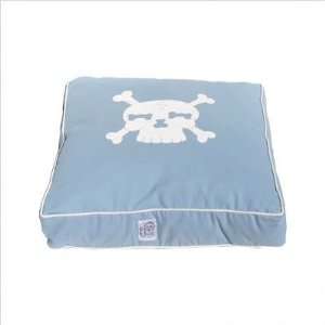Blue Skull Dog Bed 