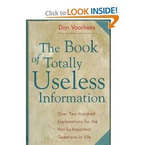  The Book of Totally Useless Information Books