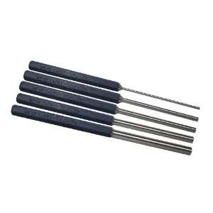  Hargrave 37516 5 Piece Extra Long Pin Punch Set with Vinyl 