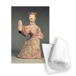  Figure of a male dancer, tomb artefact,   Tea Towel 100% 