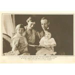  1918 Print Mr & Mrs Francis B Sayre & Children Everything 