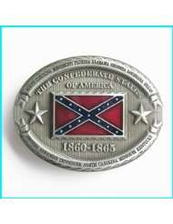 Confederate States Of America Rebel Flag Southern Pride Belt Buckle WT 