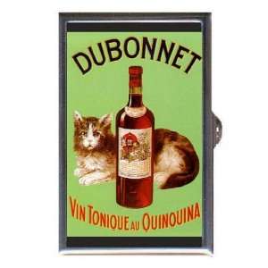  VINTAGE DUBONNET WINE AD CAT Coin, Mint or Pill Box Made 