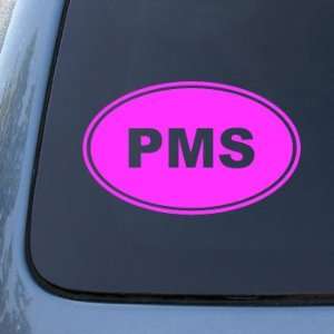 : PMS EURO OVAL   Women   Vinyl Car Decal Sticker #1731  Vinyl Color 