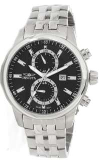 Invicta Gents GMT Dual Time Swiss Movement Stainless Steel Date Watch 