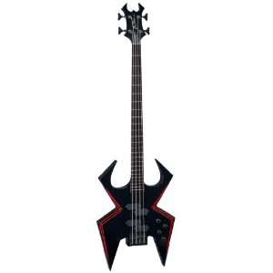   Widow W4WIBO 4 Strings Bass Guitar   Onyx/Red: Musical Instruments