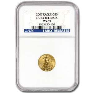  2007 (1/10 oz) Gold Eagles   MS 69 NGC (Early Release 