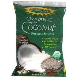  Lets Do Organic Coconut Shredded, Unsweetened, 8 oz, 6 ct 