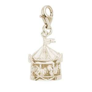  Rembrandt Charms Carousel Charm with Lobster Clasp, 10K 