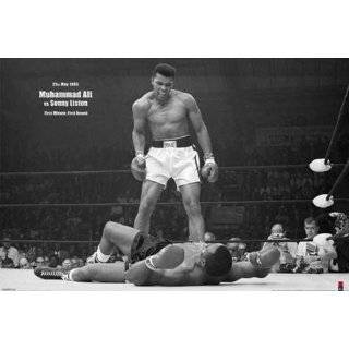 Muhammad Ali vs. Sonny Liston Landscape, Sports Poster Print, 24 by 36 