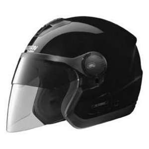   NOLAN N42E GLS BLACK NCOM LG 3 MOTORCYCLE Open Face Helmet: Automotive