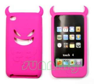 Devil Silicone Case Cover iPod Touch 4 4G 4th gen rose  
