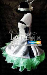   ]Vocaloid camellia Gumi dress Cosplay Costume +glove+hat+tie  