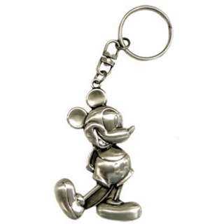 Mickey Mouse Hands Behind Back Pewter Keychain Disney  