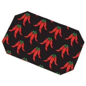  Two Dogs Designs 00545 PVC Coated Cotton Placemats, Chili 