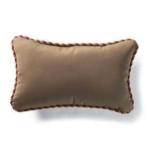  Outdoor Outdoor Lumbar Pillow in Sunbrella Brown with 