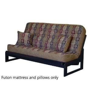   Size Futon Sofa Mattress Tufted in Geometric Pattern