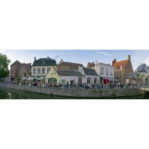 Buildings at the Waterfront, Bruges, West Flanders, Belgium by 