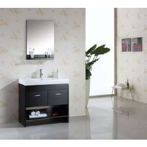  Virtu USA Gloria 35.4 Inch Single Sink Bathroom Vanity Set 