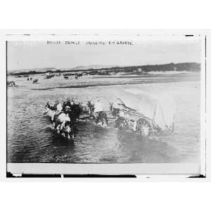  Photo Hulse family crossing Rio Grande 1910