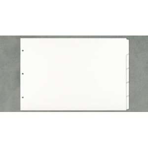  13x19 White 5 Tab Index Dividers