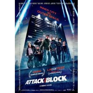  Attack The Block Movie Poster Double Sided Original 27x40 