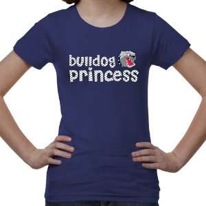  UNC Asheville Bulldogs Youth Princess T Shirt   Royal Blue 
