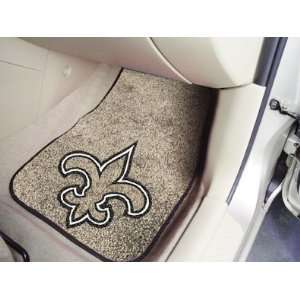  New Orleans Saints NFL Carpet Car And Truck Mats: Sports 
