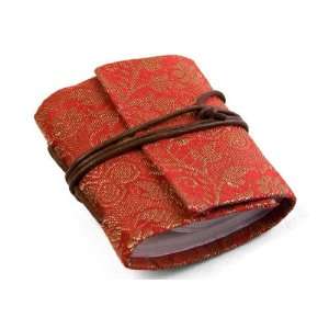  Ruby Handmade Mini Sari Journal, 100% Cotton Pages (5cm x 